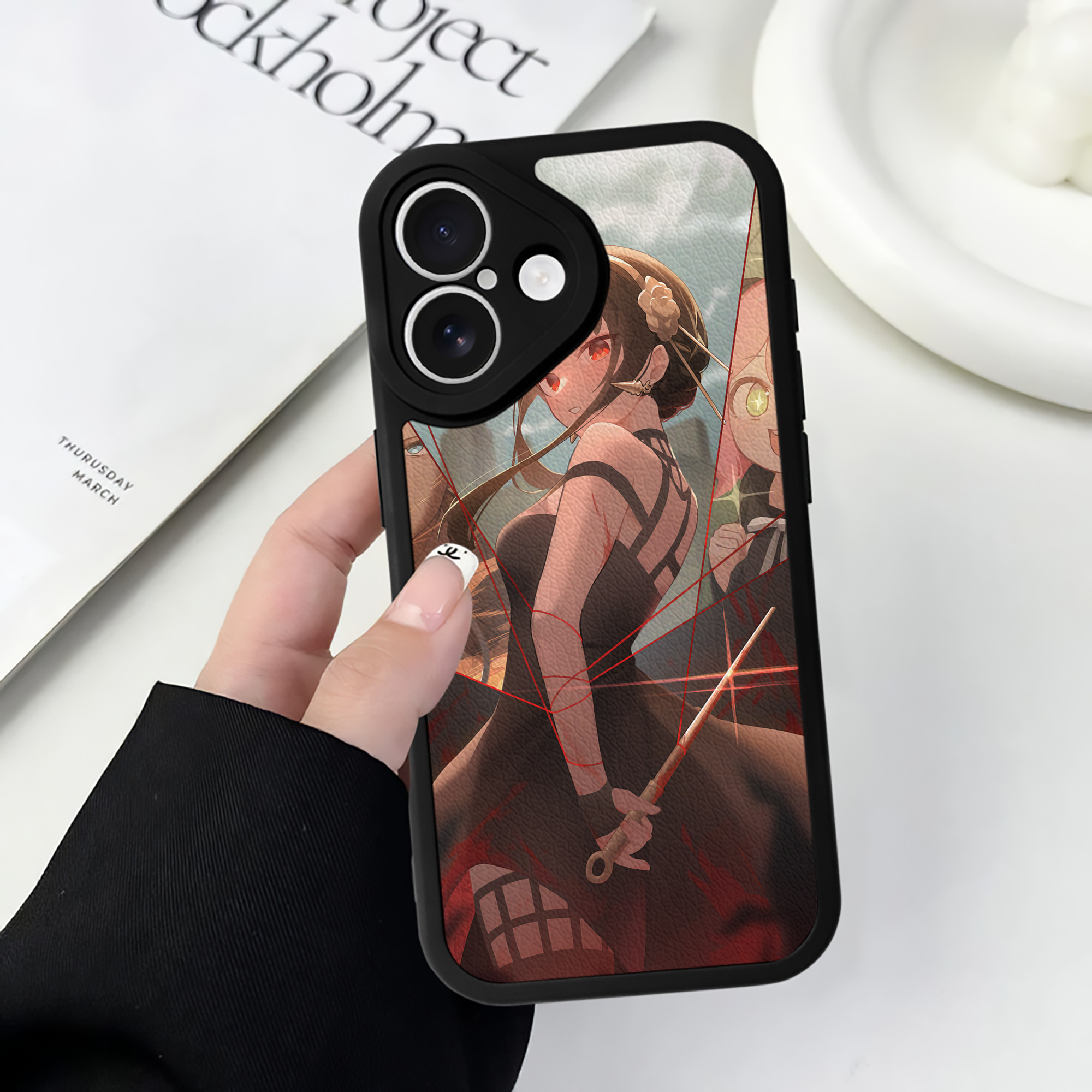 （画像用） SPY×FAMILY间谍家家酒 【iPhone 16シリーズ対応】シリコンスマホケース（レザー調） 材質：シリコン